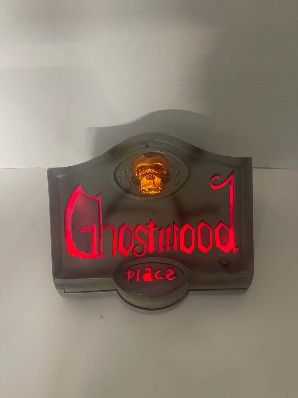 Gemmy Ghostwood Place Tombstone Halloween Prop Spooky Lights And Sound
